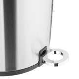 HT478 Jantex Round Brushed Steel Pedal Bin 3Ltr