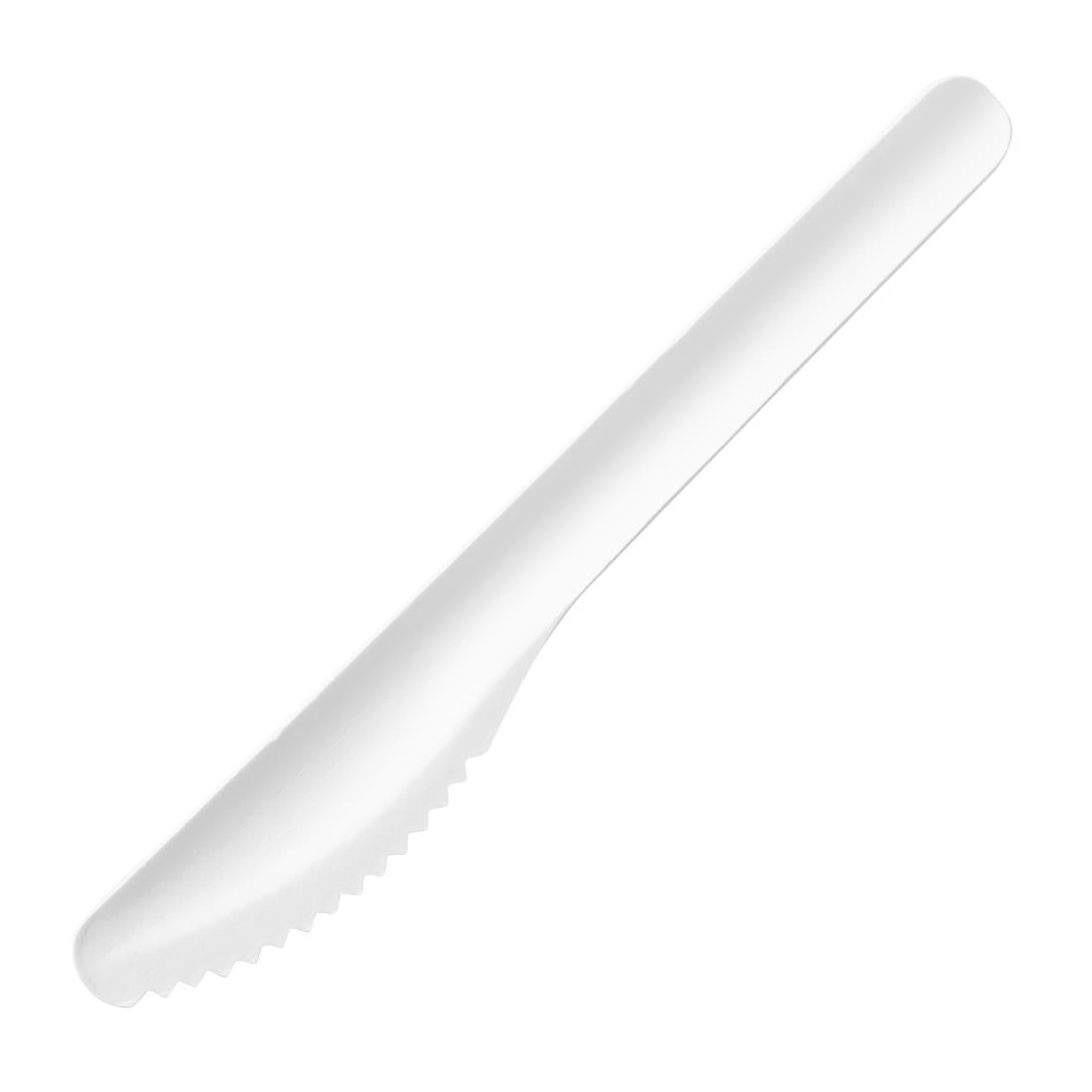 HT484 Fiesta Compostable Paper Knives 165mm (Pack of 100)