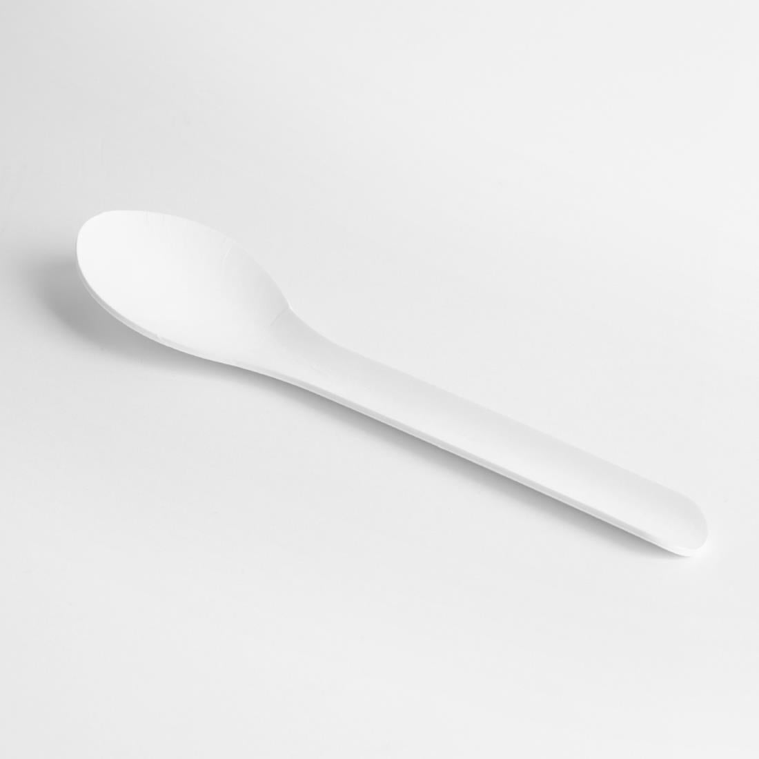 HT485 Fiesta Compostable Paper Spoons 150mm (Pack of 100)