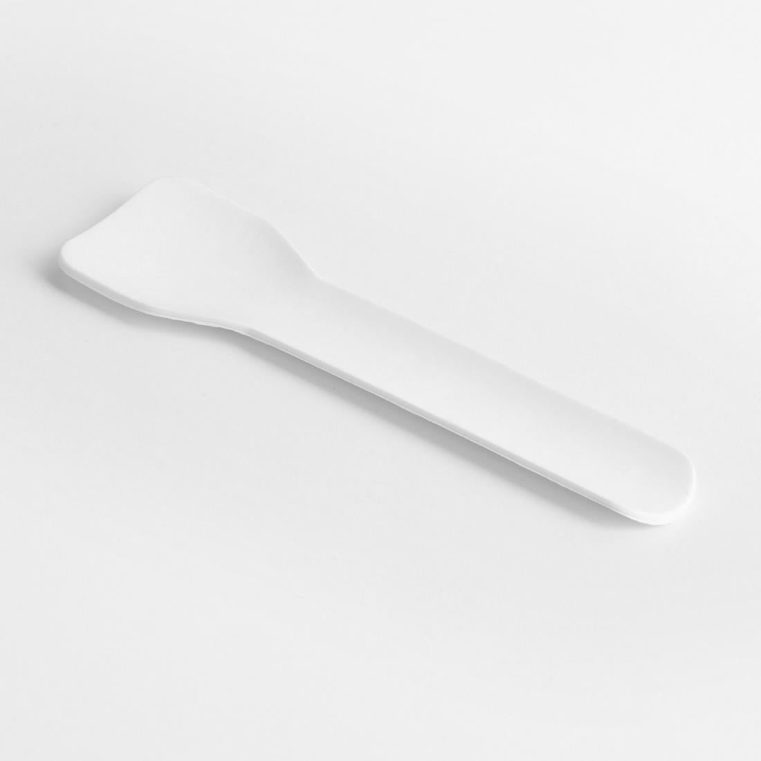 HT487 Fiesta Compostable Paper Ice Cream Spoons 95mm (Pack of 100)