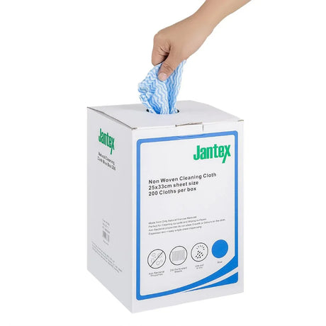 HT495 Jantex Green Compostable Cleaning Cloth Blue (Pack of 200)
