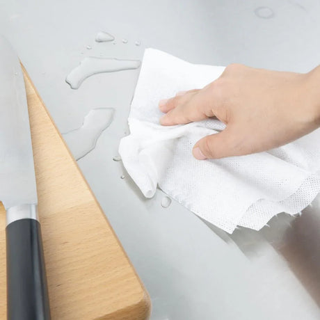 HT496 Jantex Green Compostable Cleaning Cloth White (Pack of 200)