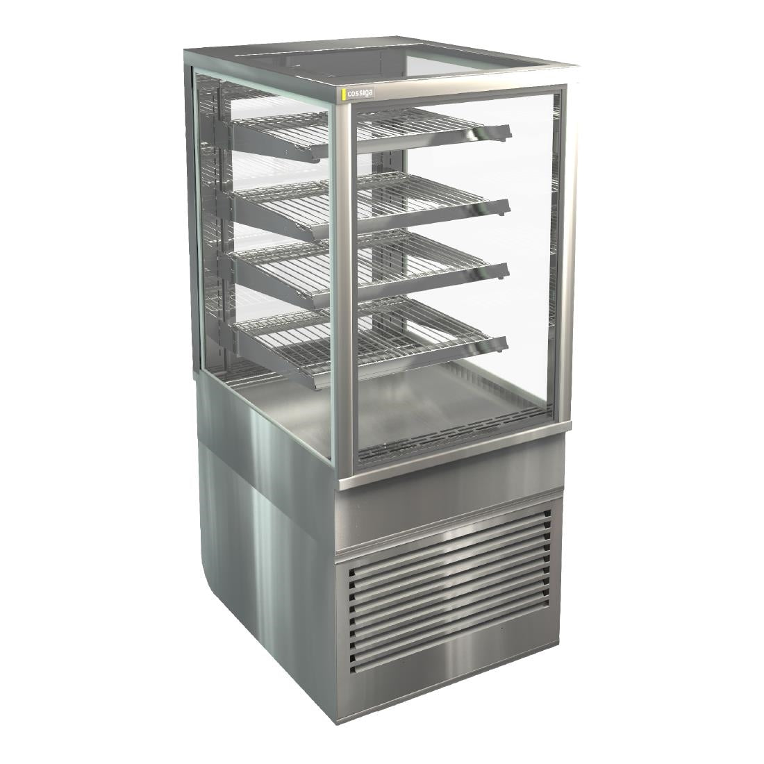 HT512 Cossiga Heated Freestanding Display Solid Front Glass w/Rear Sliding Doors 600mm