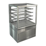 HT514 Cossiga Heated Freestanding Display Solid Front Glass w/Rear Sliding Doors 900mm - JD Catering Equipments Ltd