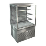 HT562 Cossiga Tower TTG Open Front Tall Refrigerated Freestanding Multideck w/Stainless Hinged Rear Door 900mm - JD Catering Equipments Ltd