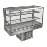 HT573 Cossiga Tower STG Refrigerated Drop-in Display w/Solid Front Glass & Rear Sliding Doors 1500mm - JD Catering Equipments Ltd