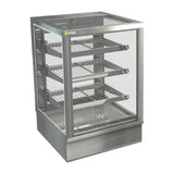 HT575 Cossiga Tower STG Heated Drop-in Display w/Solid Front Glass & Rear Sliding Doors 600mm - JD Catering Equipments Ltd