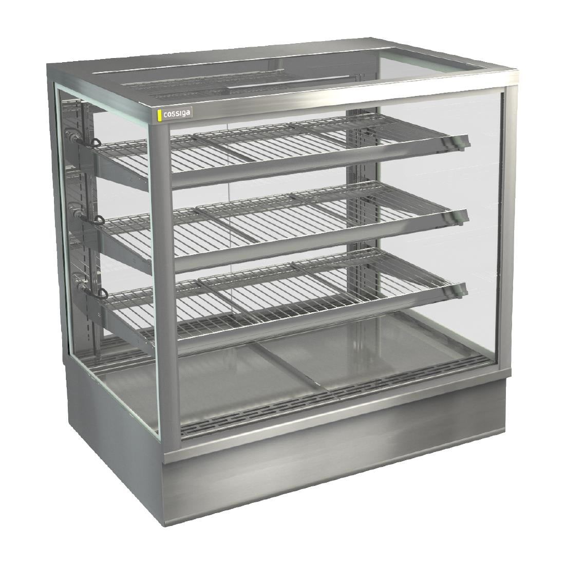 HT577 Cossiga Tower STG Heated Drop-in Display w/Solid Front Glass & Rear Sliding Doors 900mm