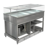 HT609 Cossiga LP PLUS Refrigerated Patisserie Display w/Ambient Storage 1500mm - JD Catering Equipments Ltd