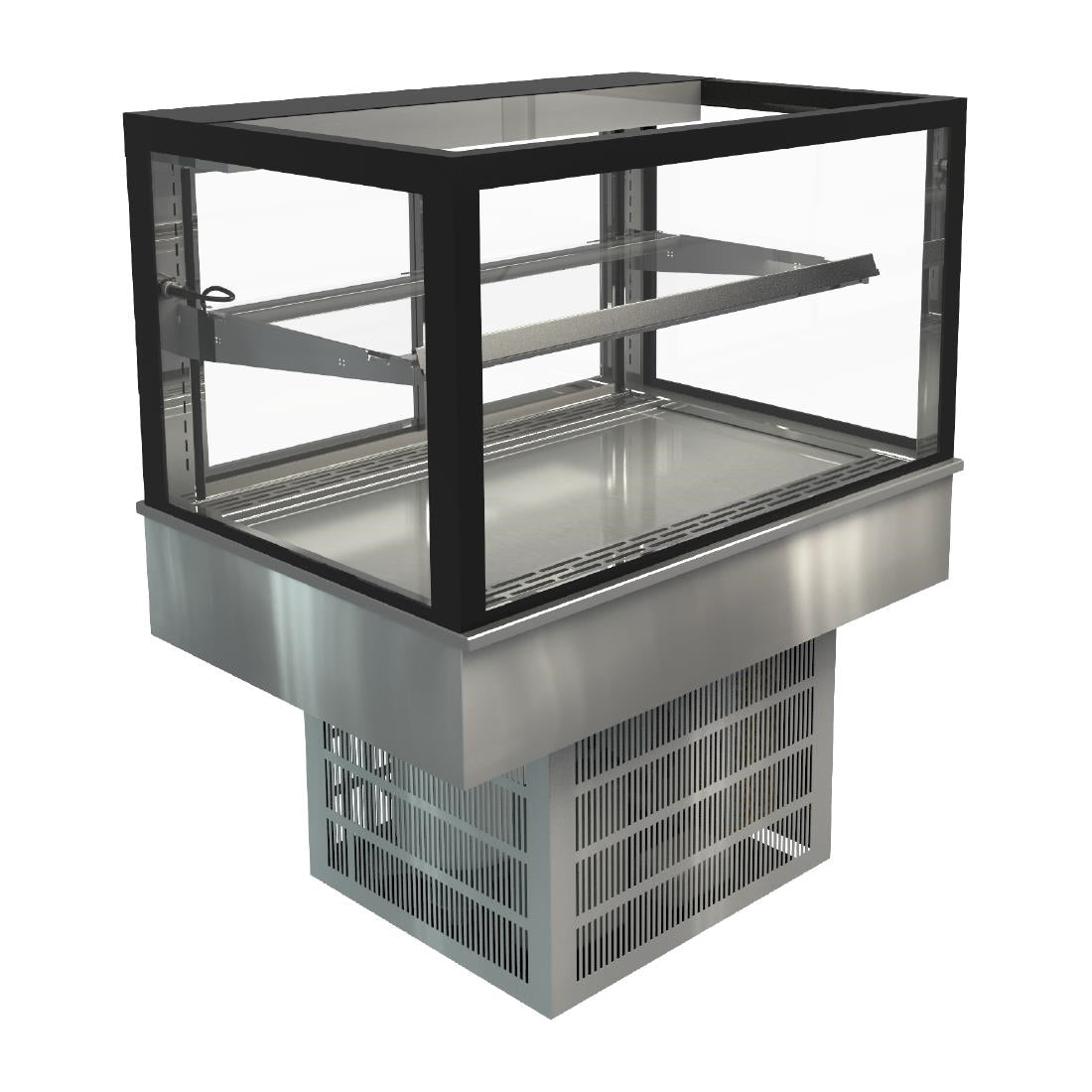 HT610 Cossiga Tower GOG Refrigerated Frameless Glass Countertop Display 900mm