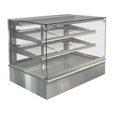 HT613 Cossiga Tower GOG Heated Countertop Display Single Glass Top and Doors 900mm - JD Catering Equipments Ltd