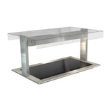 HT641 Cossiga Linear Series Drop-in Ceramic Glass Hotplate w/Flat Top Sneeze Guard 1145mm - JD Catering Equipments Ltd
