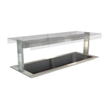 HT643 Cossiga Linear Series Drop-in Ceramic Glass Hotplate w/Flat Top Sneeze Guard 1825mm - JD Catering Equipments Ltd
