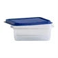 HT768 Wham Studio Rectangle Food Box Clear/Blue 1Ltr