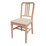 HT900 Bolero Bespoke Vicky Side Chair in Cream/Beech - JD Catering Equipments Ltd