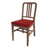 HT912 Bolero Bespoke Vicky Side Chair in Red/Walnut - JD Catering Equipments Ltd
