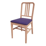 HT915 Bolero Bespoke Vicky Side Chair in Blue/Beech - JD Catering Equipments Ltd