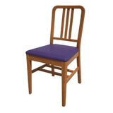 HT916 Bolero Bespoke Vicky Side Chair in Blue/Oak - JD Catering Equipments Ltd