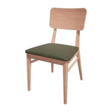 HT930 Bolero Bespoke Brenda Side Chair in Olive/Beech - JD Catering Equipments Ltd