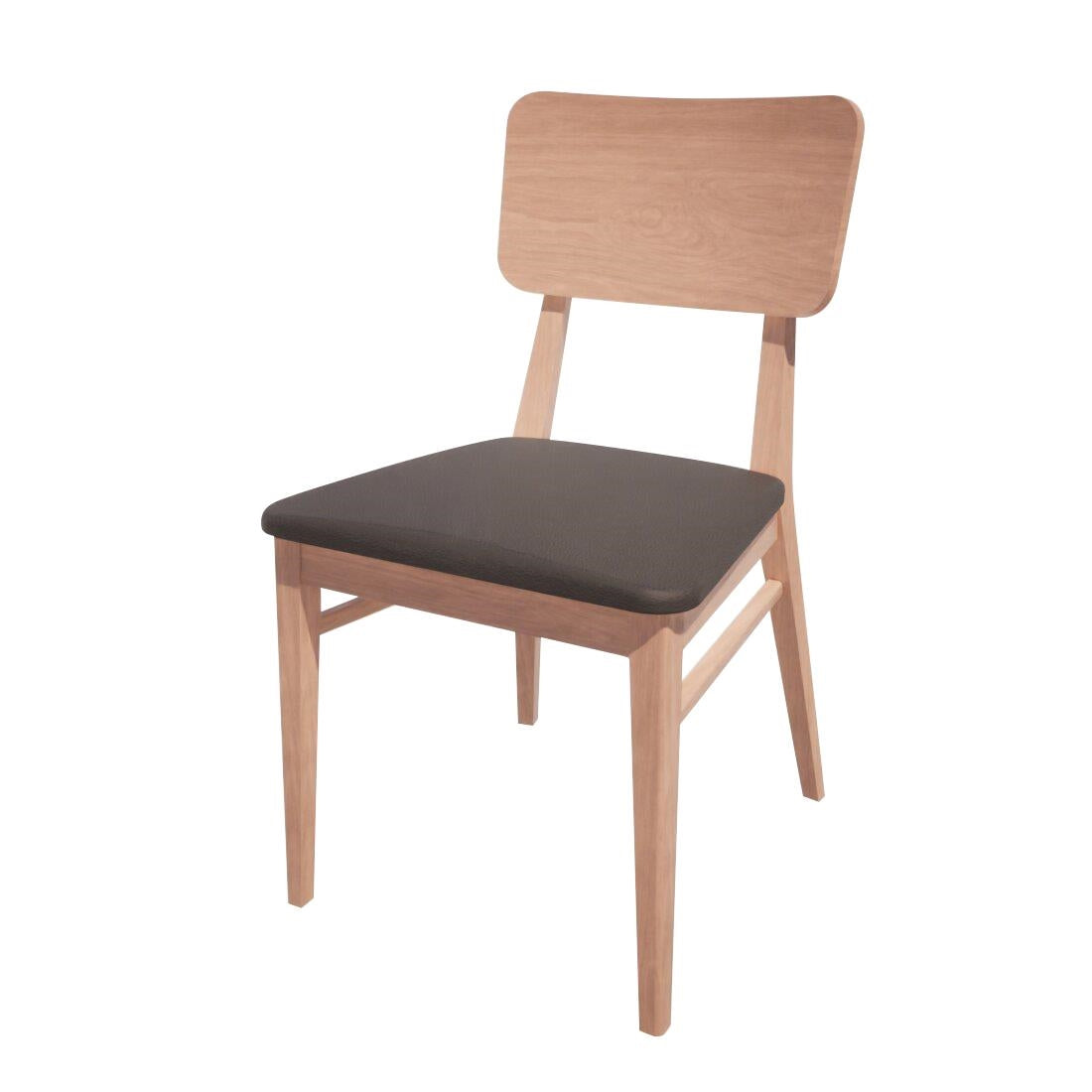 HT945 Bolero Bespoke Brenda Side Chair in Anthracite/Beech