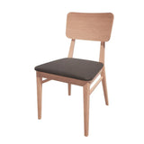 HT945 Bolero Bespoke Brenda Side Chair in Anthracite/Beech - JD Catering Equipments Ltd