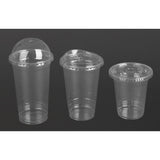 HU062 Fiesta Recyclable rPET Flat Lids for 12/16/20oz Cups (400 Pack)