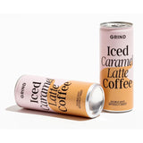 HU072 Grind Iced Caramel Latte Coffee Cans 250ml (Pack of 12)