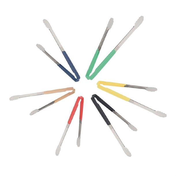 HU086 Vollrath Multi-coloured Utility Tongs Set 16"