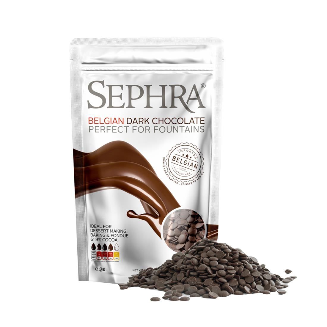 HU103 Sephra Luxury Belgian Dark Chocolate 907g