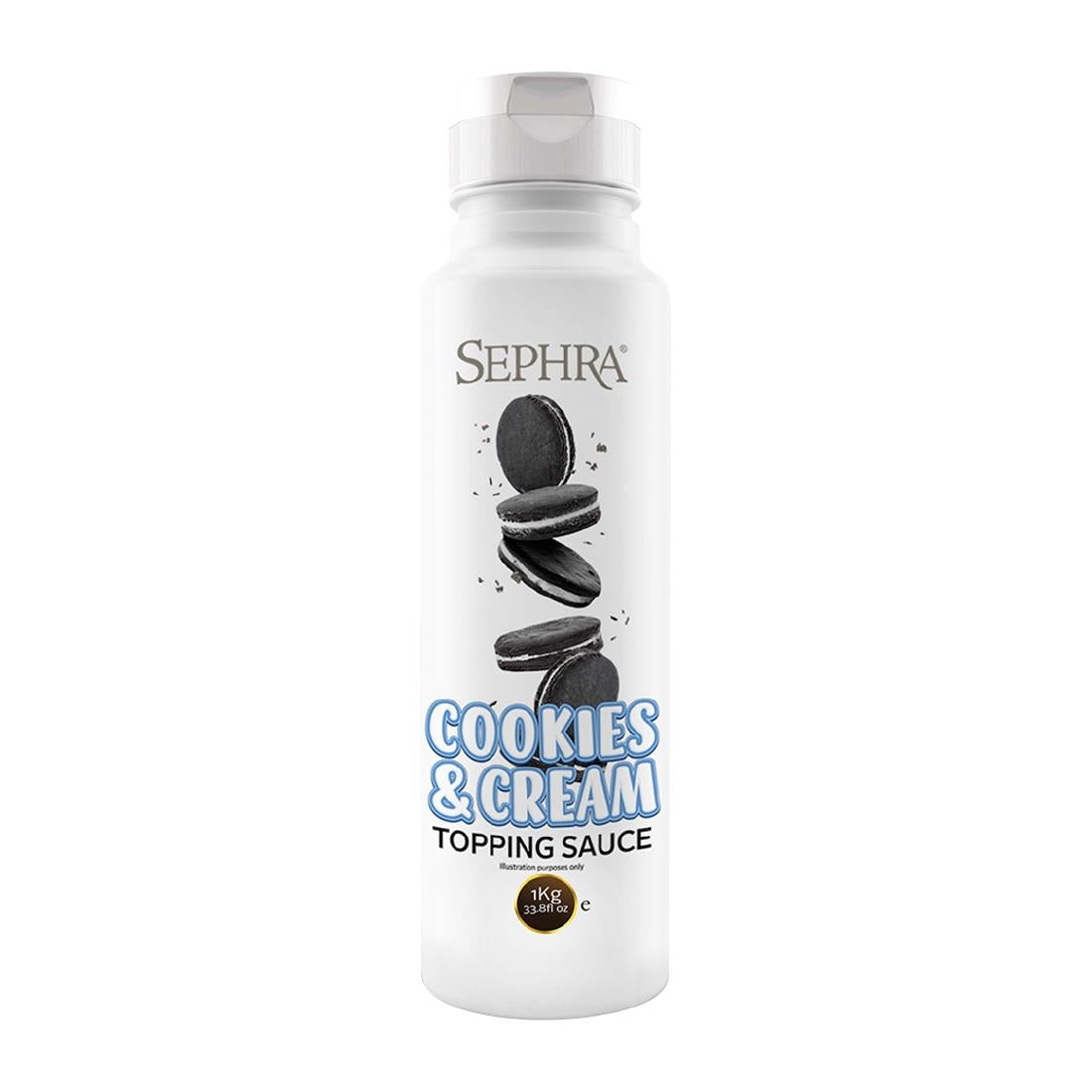 HU115 Sephra Cookies and Cream Topping Sauce 1kg