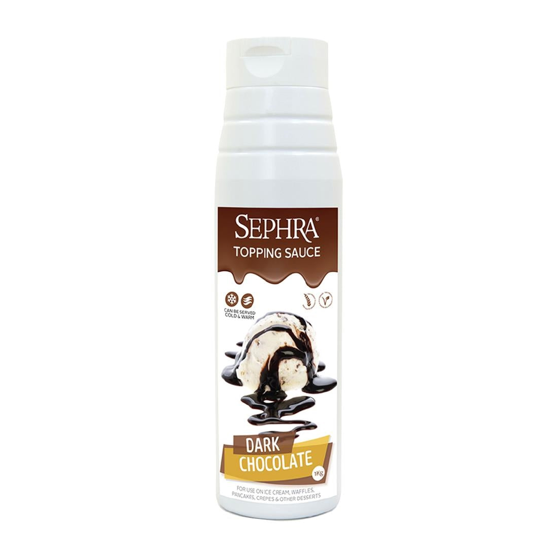 HU116 Sephra Dark Chocolate Topping Sauce 1kg