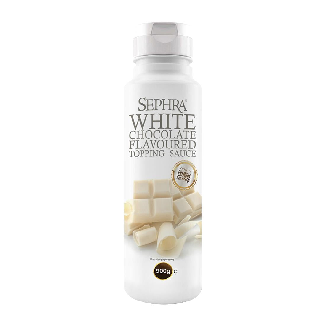 HU126 Sephra White Chocolate Topping Sauce 900g