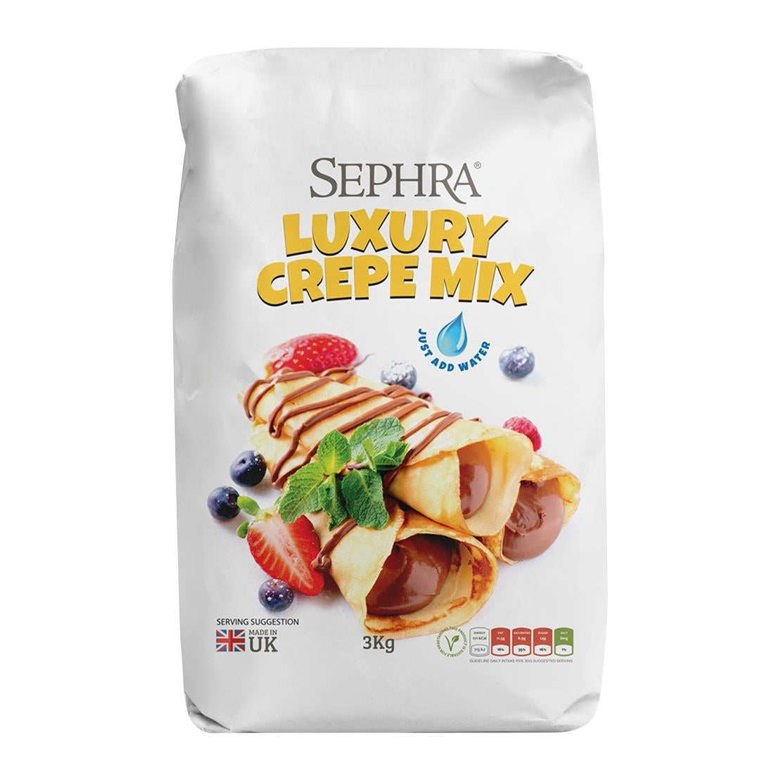 HU127 Sephra Crepe Mix 3kg (Pack of 4)