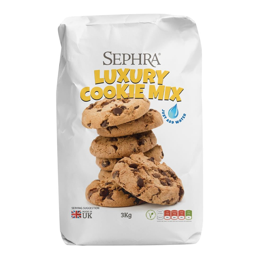 HU132 Sephra Cookie Dough Mix 3kg (Pack of 4)