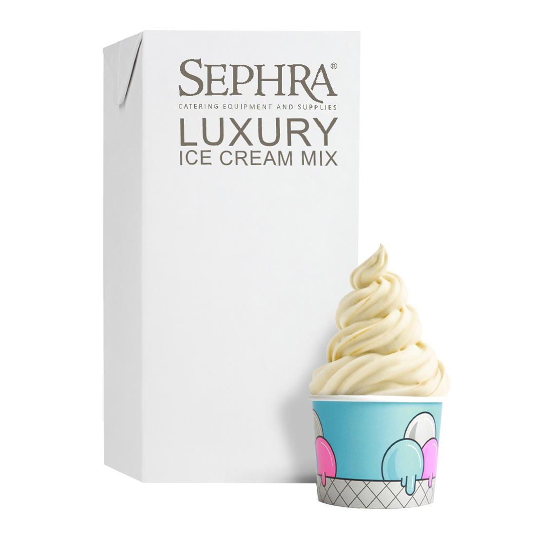 HU134 Sephra Luxury Soft Serve Ice Cream Mix 1Ltr (Pack of 12)