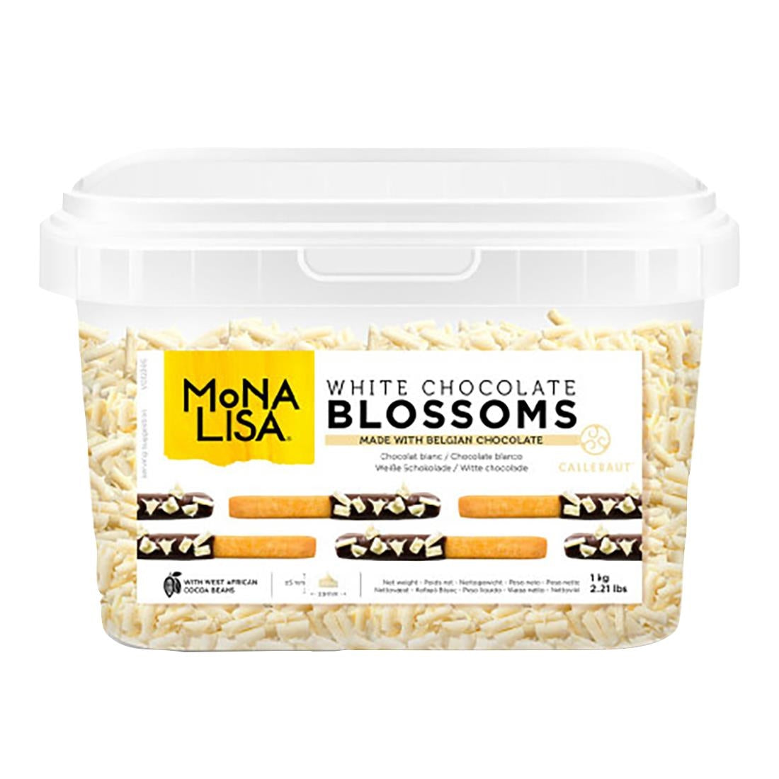 HU144 Mona Lisa White Chocolate Blossoms 1kg