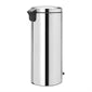 HU172 Brabantia Newicon Plastic Pedal Bin Bucket Brilliant Steel 30Ltr