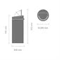 HU174 Brabantia Soft Touch Plastic Bin Matt Steel with Steel Lid 30Ltr