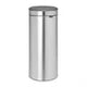 HU174 Brabantia Soft Touch Plastic Bin Matt Steel with Steel Lid 30Ltr