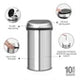 HU176 Brabantia Soft Touch Plastic Bin Matt Steel with Steel Lid 60Ltr