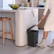 HU184 Brabantia Step-Up Pedal Bin Dark Grey 16Ltr