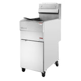 HU199 Buffalo Twin Basket Single Tank Freestanding Gas Fryer 28Ltr
