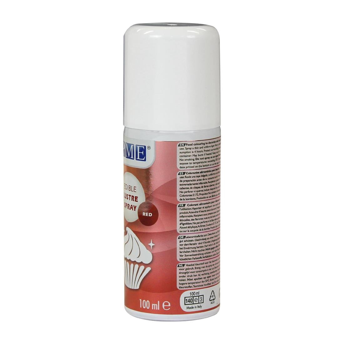 HU200 PME Edible Lustre Spray 100ml - Red