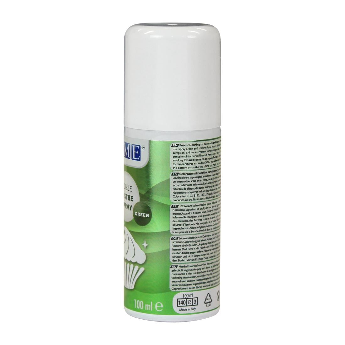 HU201 PME Edible Lustre Spray 100ml - Green