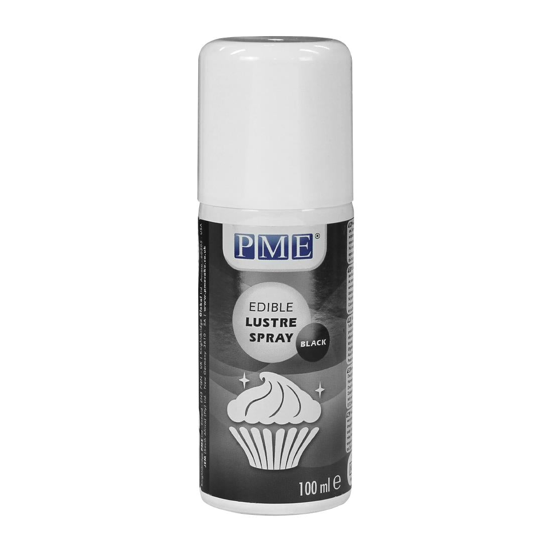 HU204 PME Edible Lustre Spray 100ml - Black