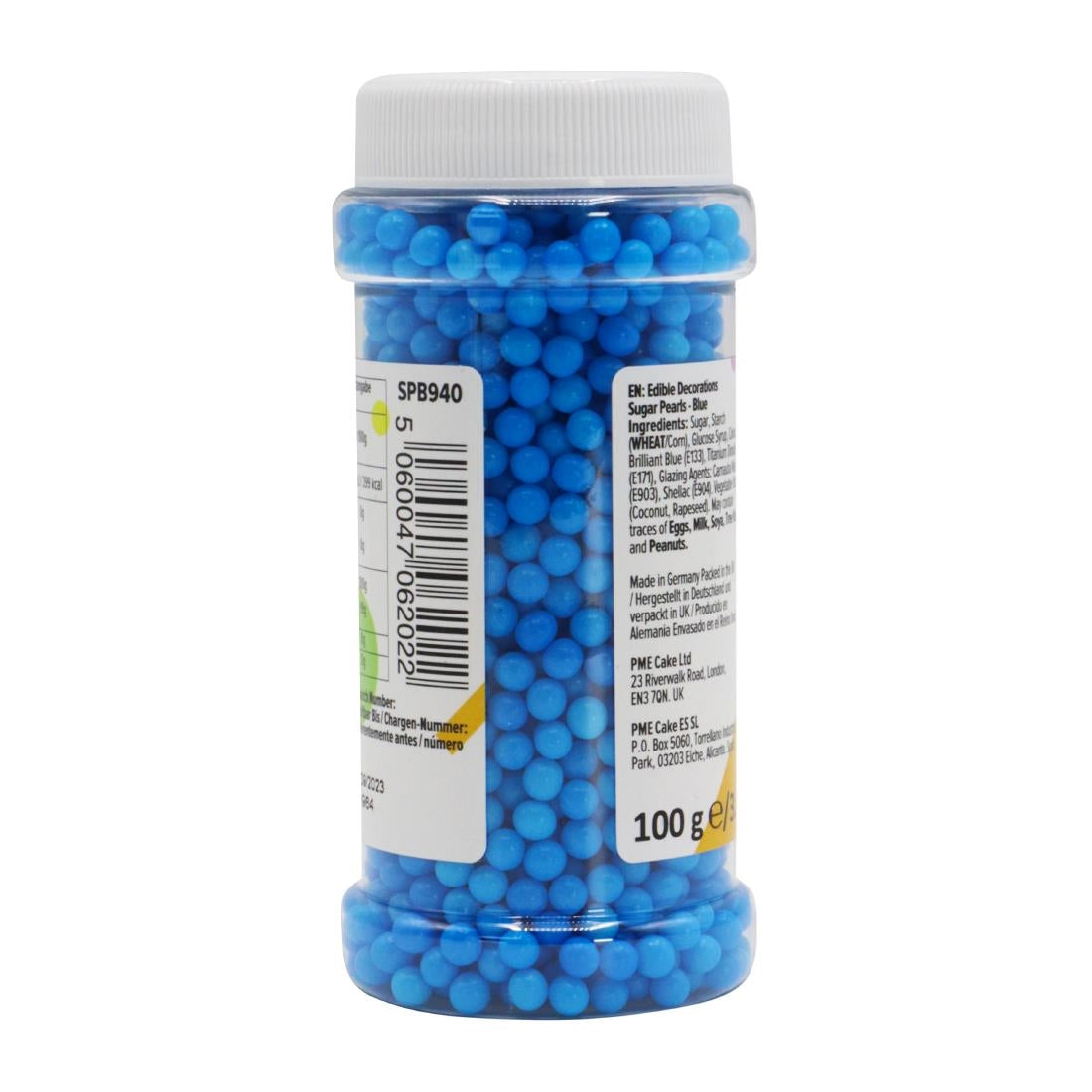 HU210 PME Sugar Pearls 100g - Blue