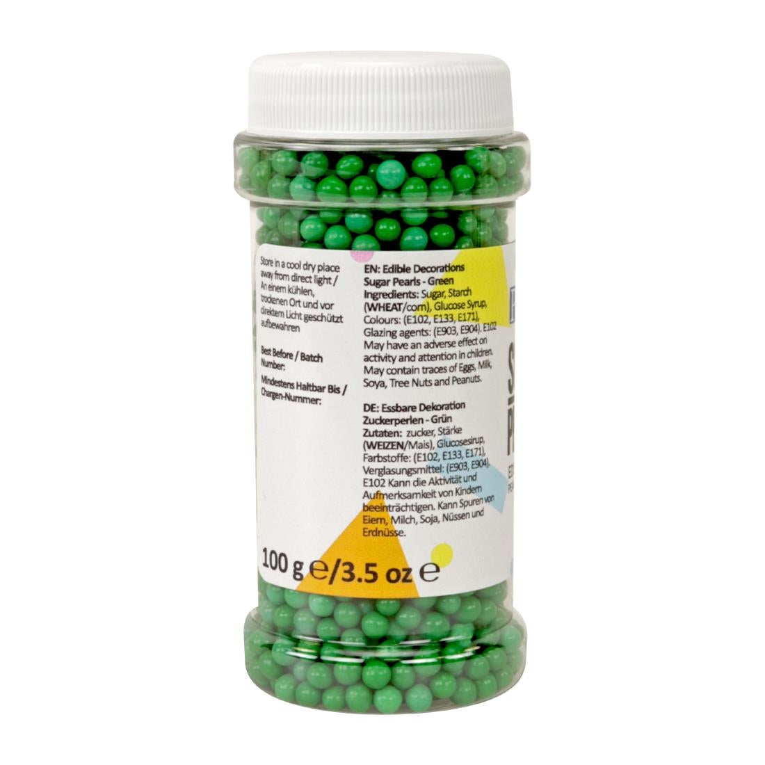 HU211 PME Sugar Pearls 100g - Green