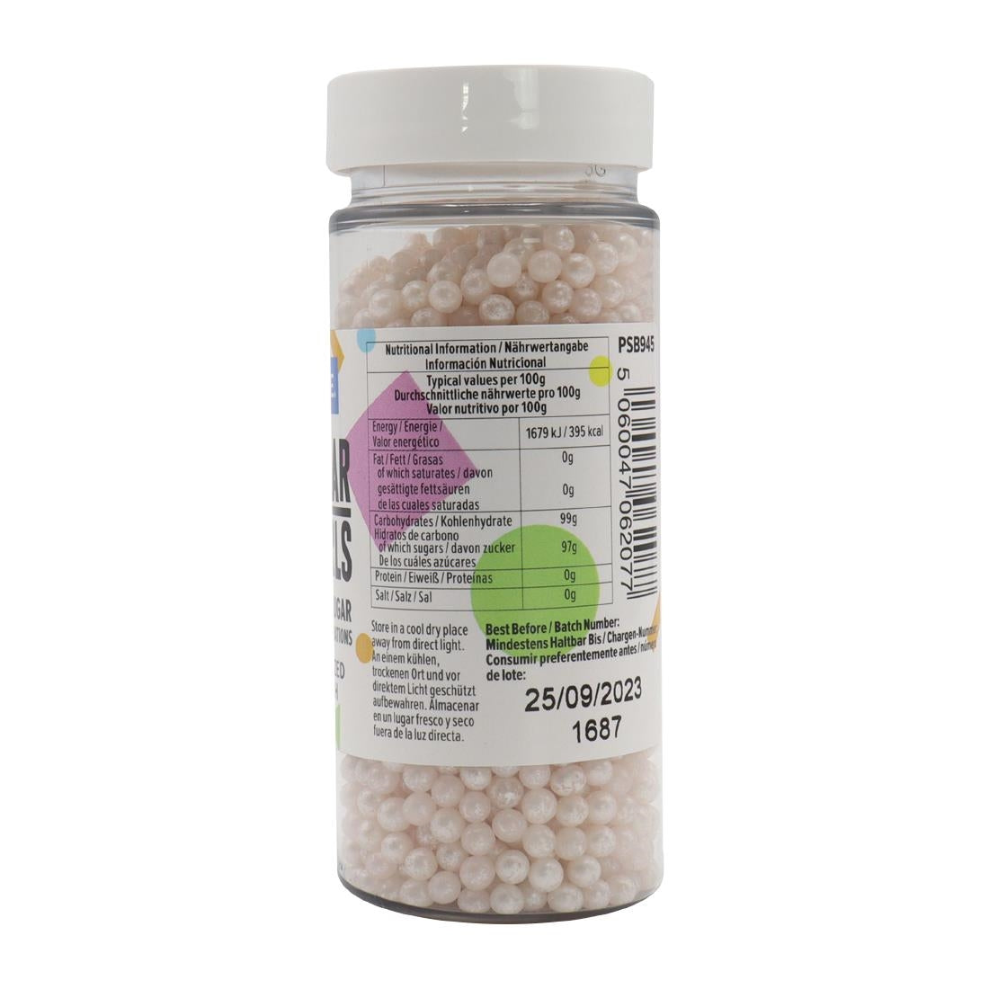 HU217 PME Sugar Pearls 100g - Pearlised Blush