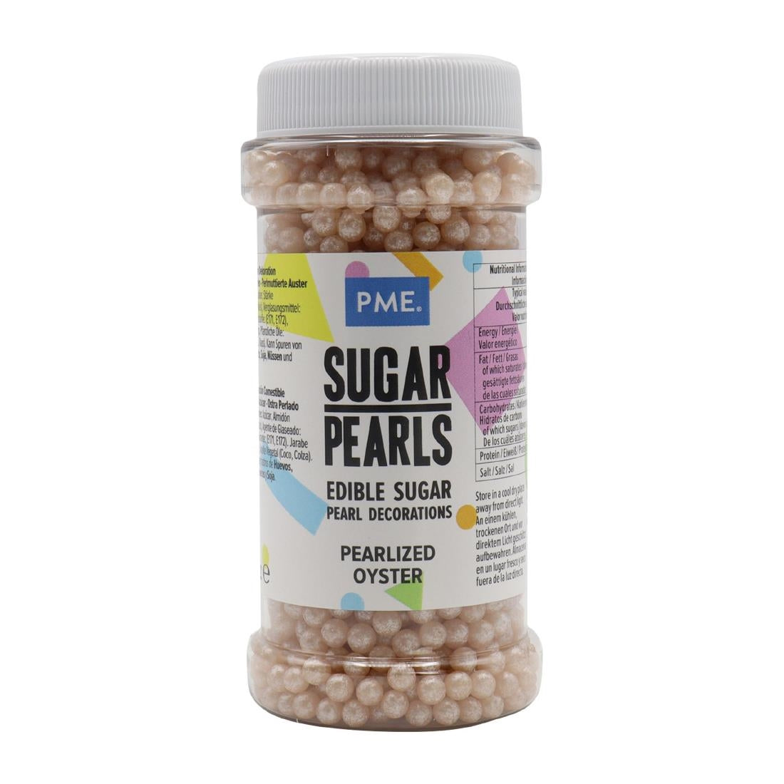HU219 PME Sugar Pearls 100g - Pearlised Oyster