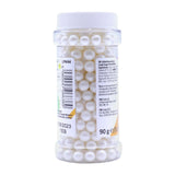 HU220 PME Large Sugar Pearls 90g - White